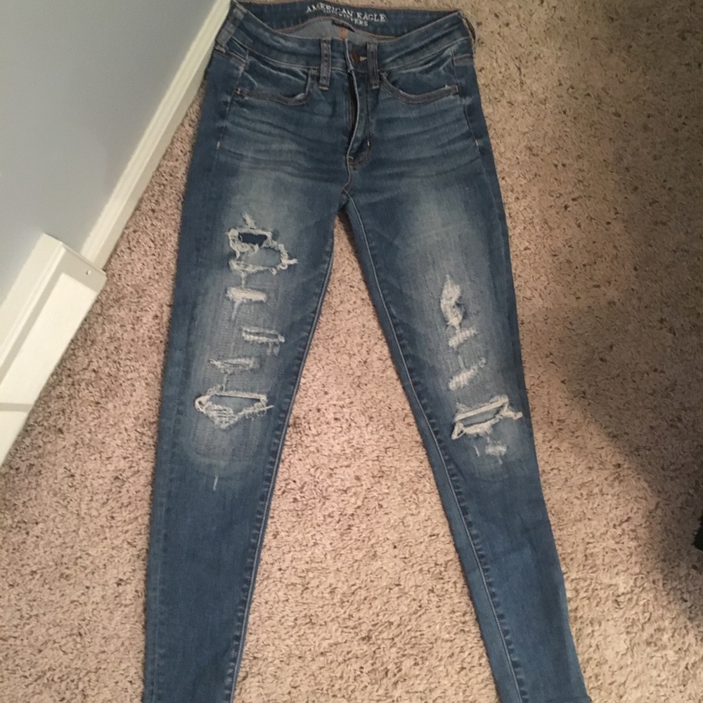Light wash jeggings